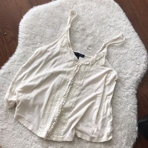 American eagle cream tank top